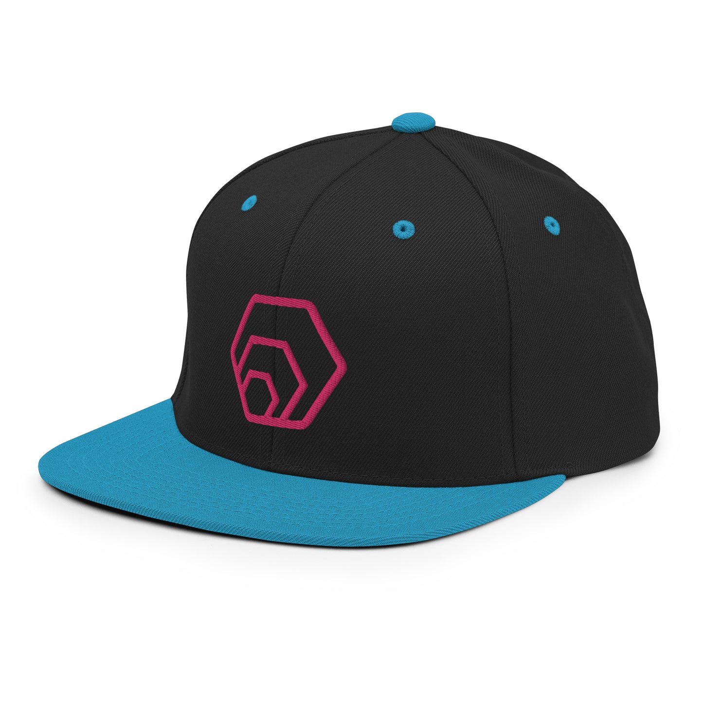 Hex Wireframe Embroidered Snapback Baseball Cap Hexican Crypto Merch FlexFit Flat Peak Hat ( DM if you'd prefer another colour )