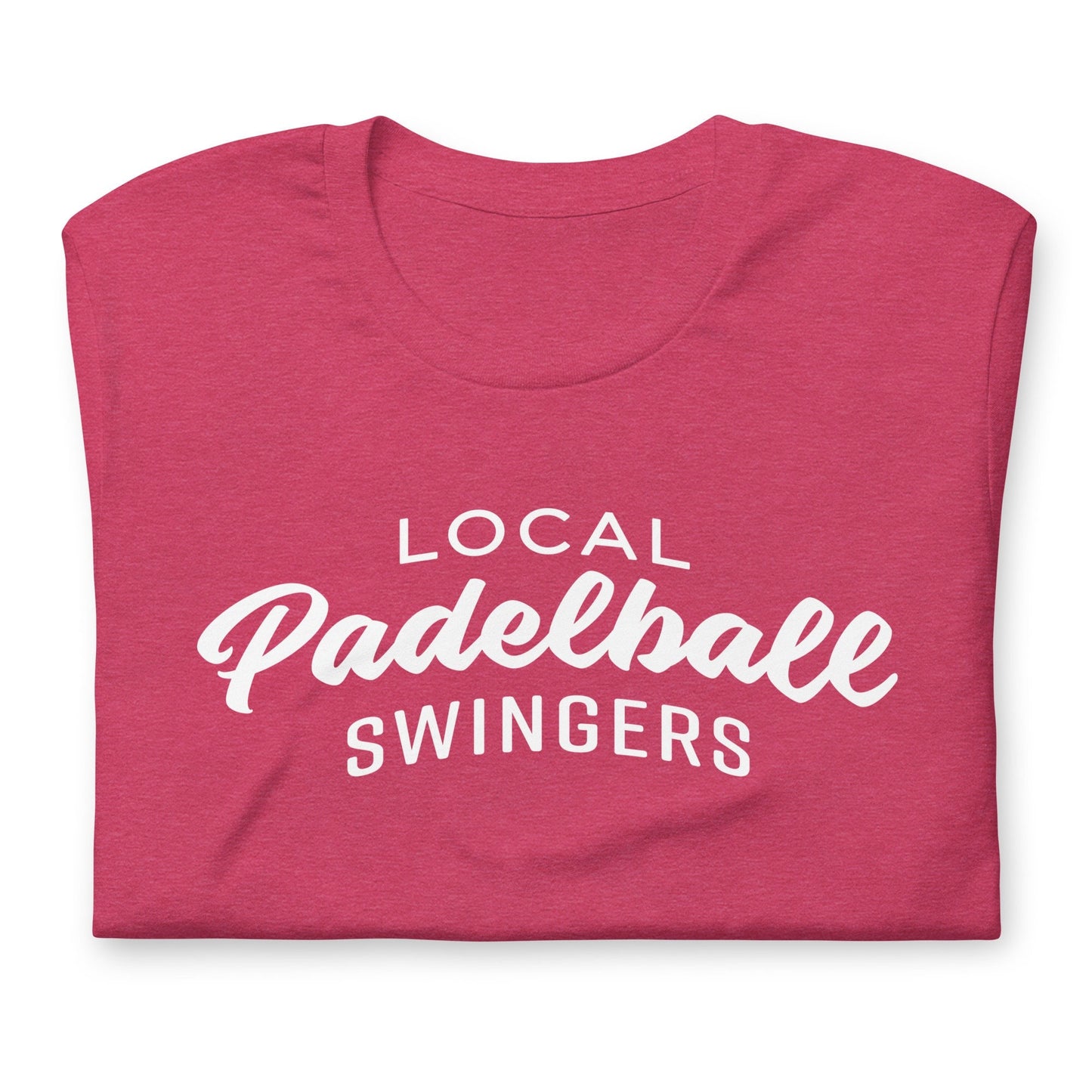 Local Padel Swingers Tshirt Graphic Tee Shirt Bella + Canvas Unisex Short Sleeve T-Shirt