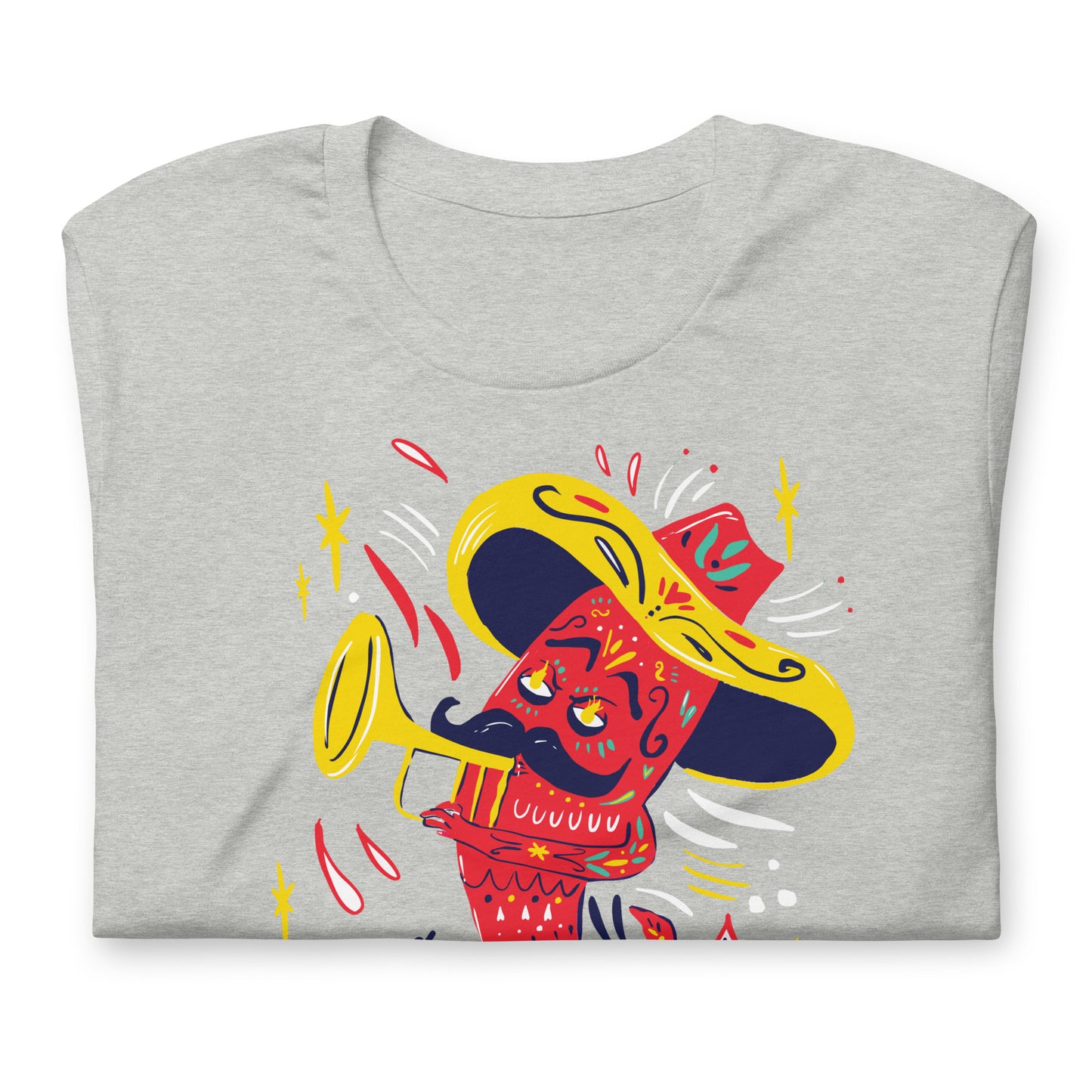 Let's Fiesta Cinco De Mayo Tshirt Graphic Tee Shirt Bella + Canvas Unisex Short Sleeve T-Shirt