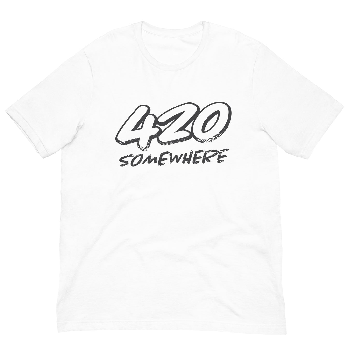 420 Somewhere Tshirt Cannabis Graphic Tee Shirt Bella + Canvas Unisex Short Sleeve T-Shirt