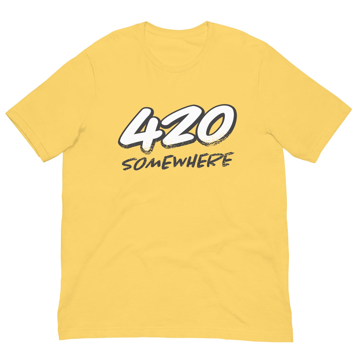 420 Somewhere Tshirt Cannabis Graphic Tee Shirt Bella + Canvas Unisex Short Sleeve T-Shirt