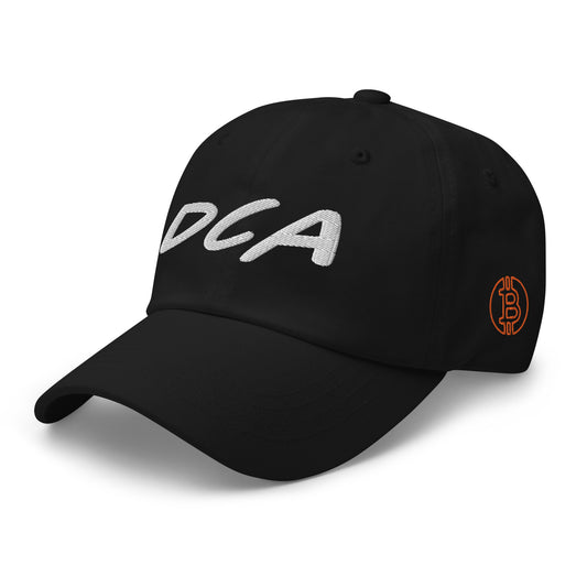 DCA Bitcoin Dollar-cost Averaging BTC Embroidered Crypto Baseball Cap FlexFit Dad Hat Curved Peak