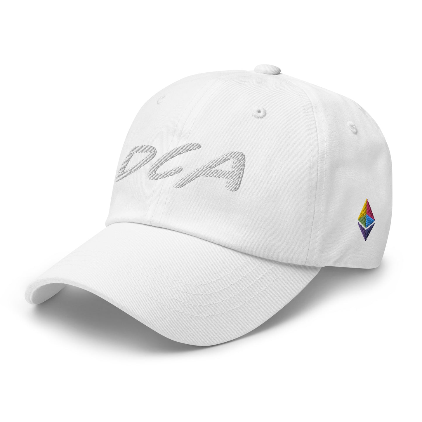 DCA Ethereum Dollar-cost Averaging ETH Embroidered Crypto Baseball Cap FlexFit Dad Hat Curved Peak