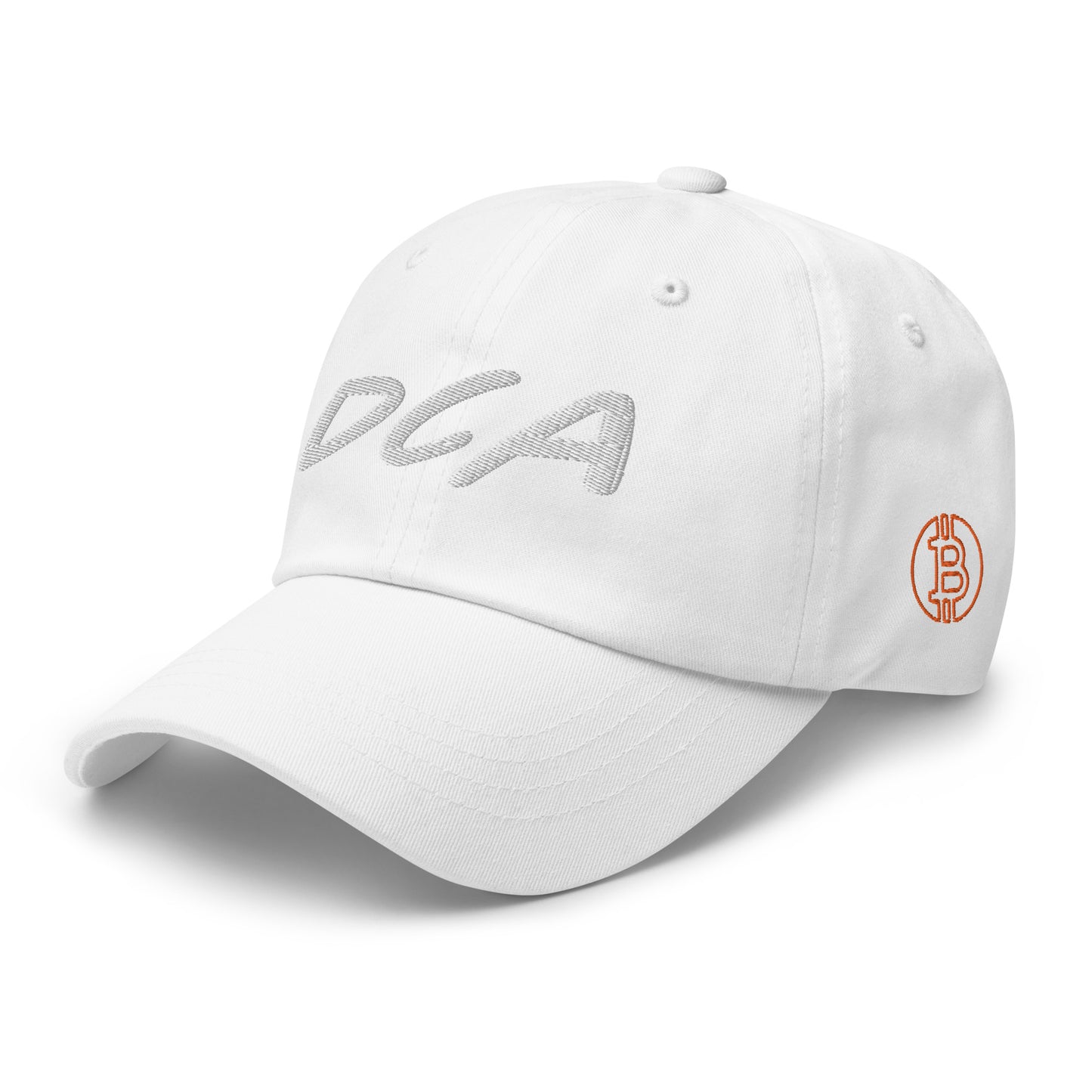 DCA Bitcoin Dollar-cost Averaging BTC Embroidered Crypto Baseball Cap FlexFit Dad Hat Curved Peak