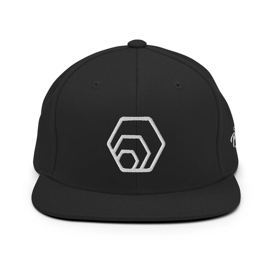 Hex Wireframe Power To Profit Snapback Baseball Cap Hexican Crypto Merch FlexFit Flat Peak Hat