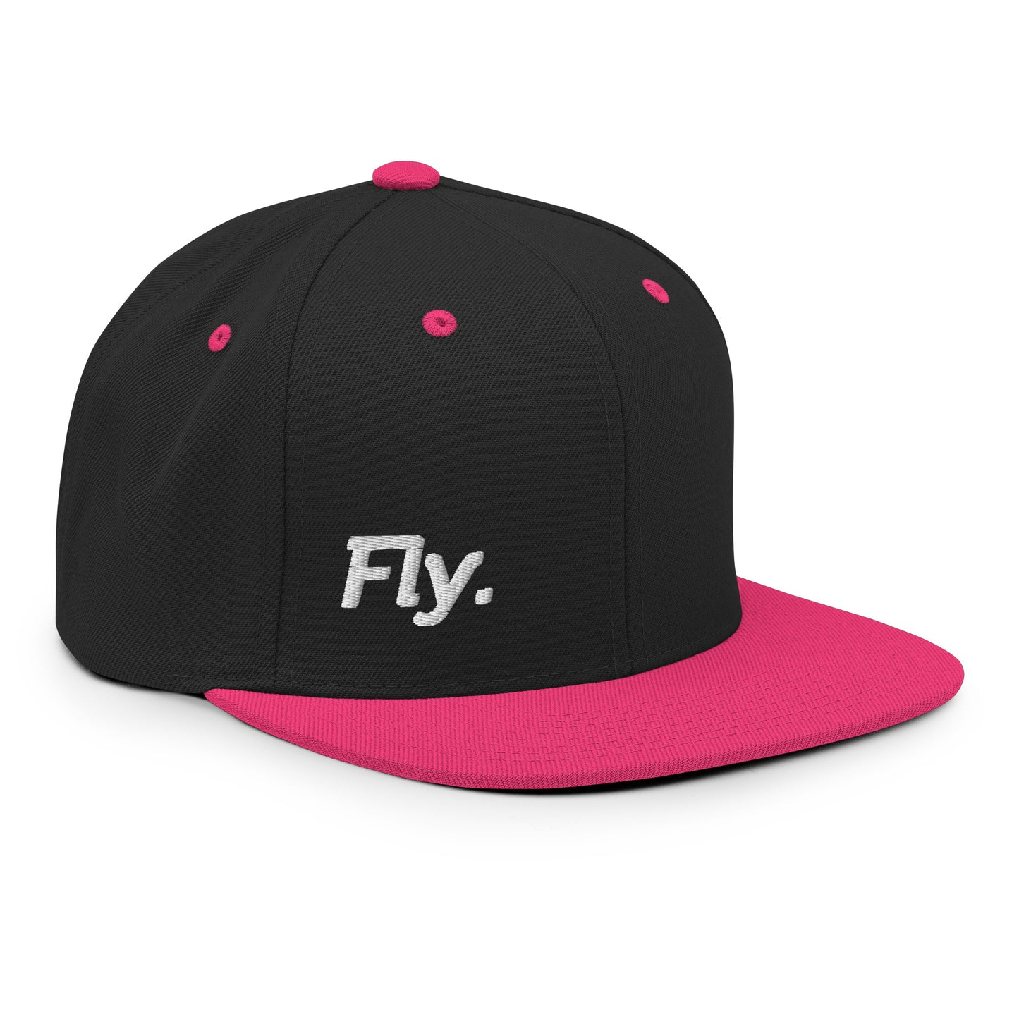 Fly Embroidered FlexFit Snapback Baseball Cap Flat Peak Hat