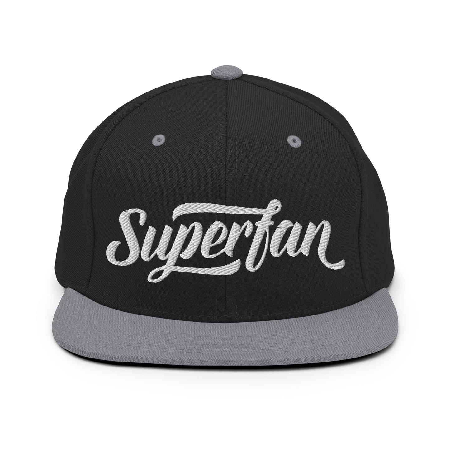 Super Fan Embroidered FlexFit Snapback Baseball Cap Flat Peak Hat