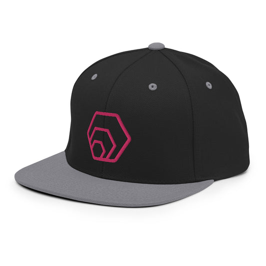 Hex Wireframe Embroidered Snapback Baseball Cap Hexican Crypto Merch FlexFit Flat Peak Hat ( DM if you&#39;d prefer another colour )