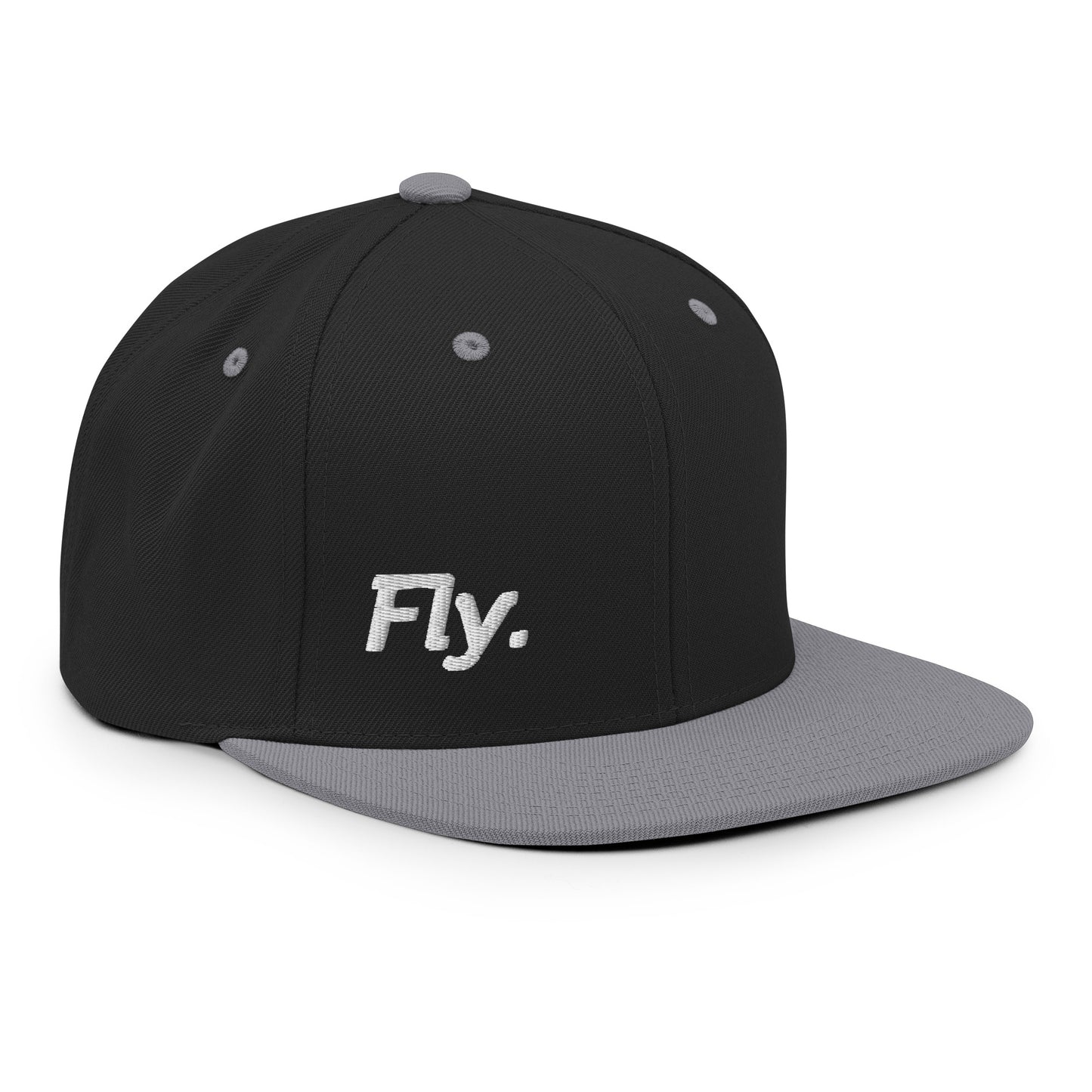 Fly Embroidered FlexFit Snapback Baseball Cap Flat Peak Hat