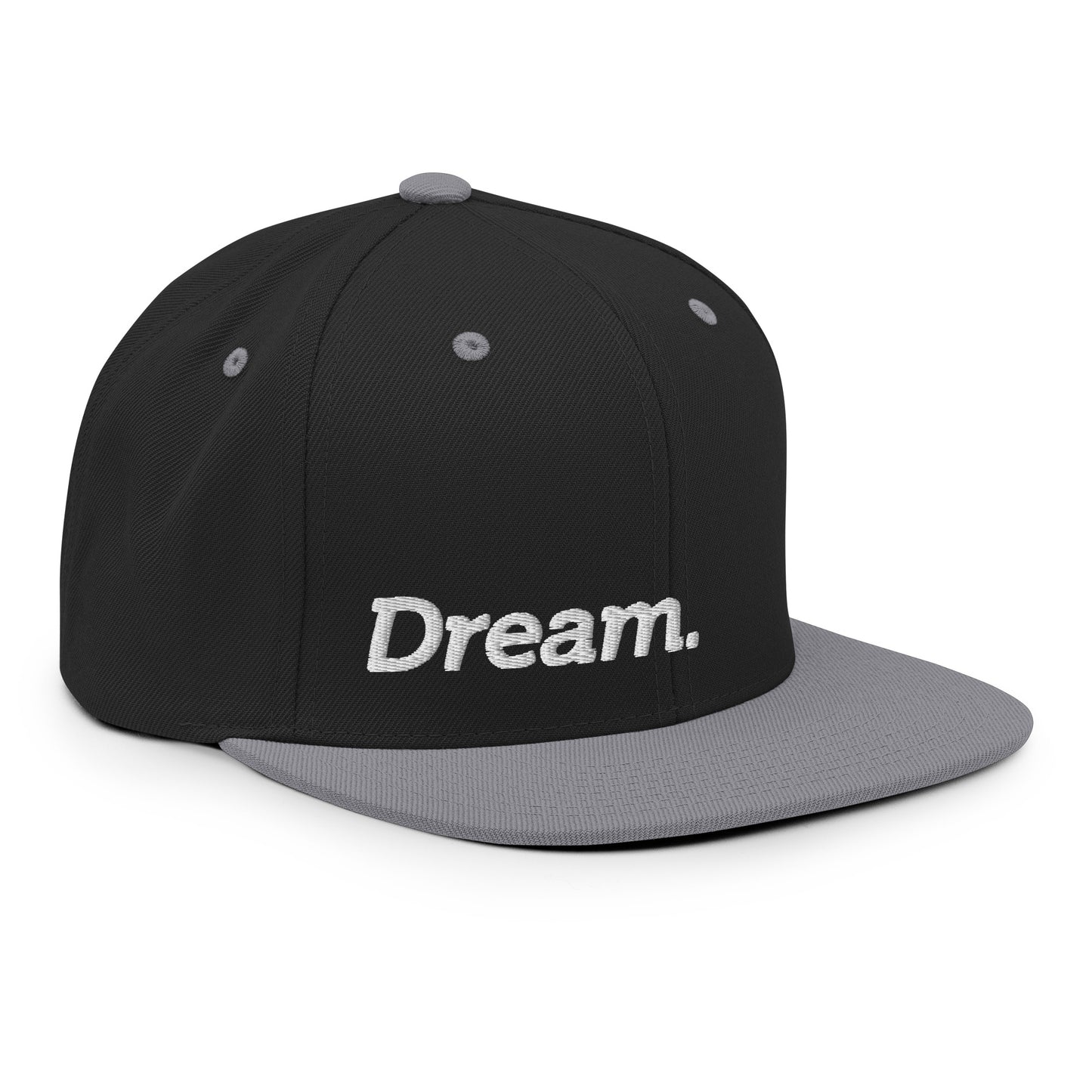 Dream Embroidered FlexFit Snapback Baseball Cap Flat Peak Hat