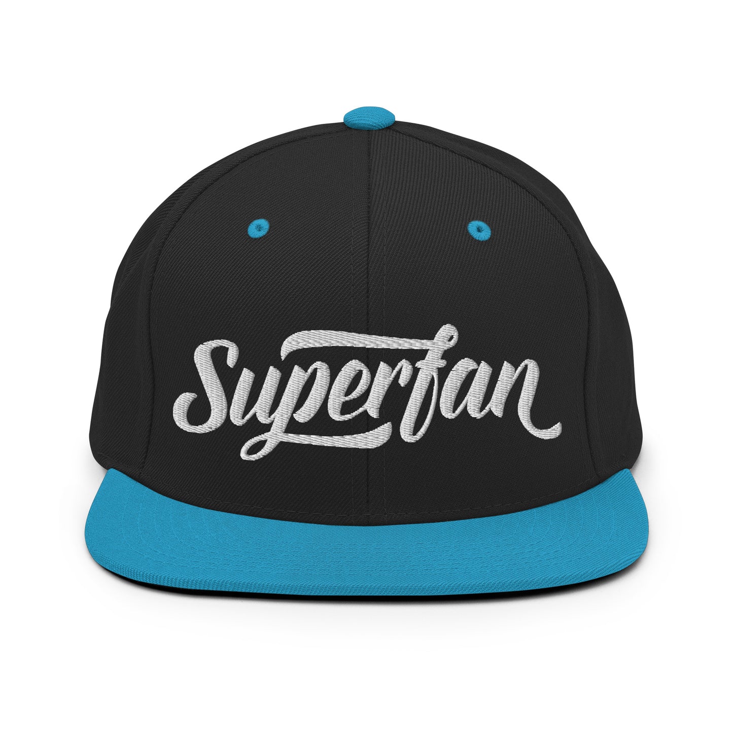 Super Fan Embroidered FlexFit Snapback Baseball Cap Flat Peak Hat