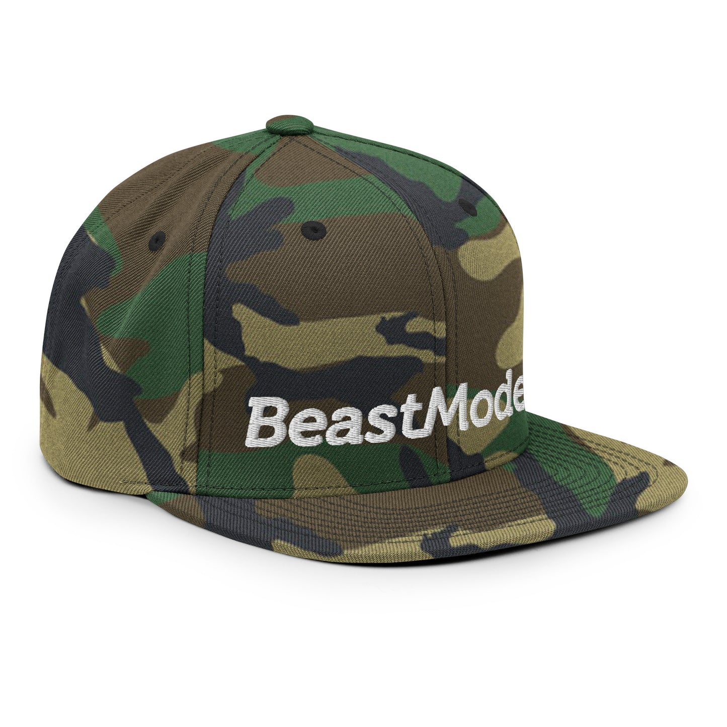 Beast Mode Embroidered FlexFit Snapback Baseball Cap Flat Peak Hat