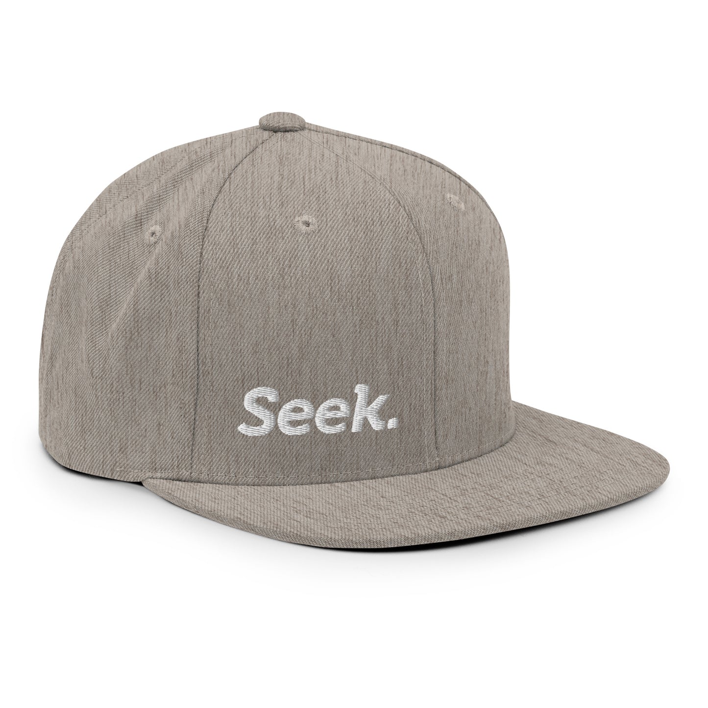 Seek Embroidered FlexFit Snapback Baseball Cap Flat Peak Hat