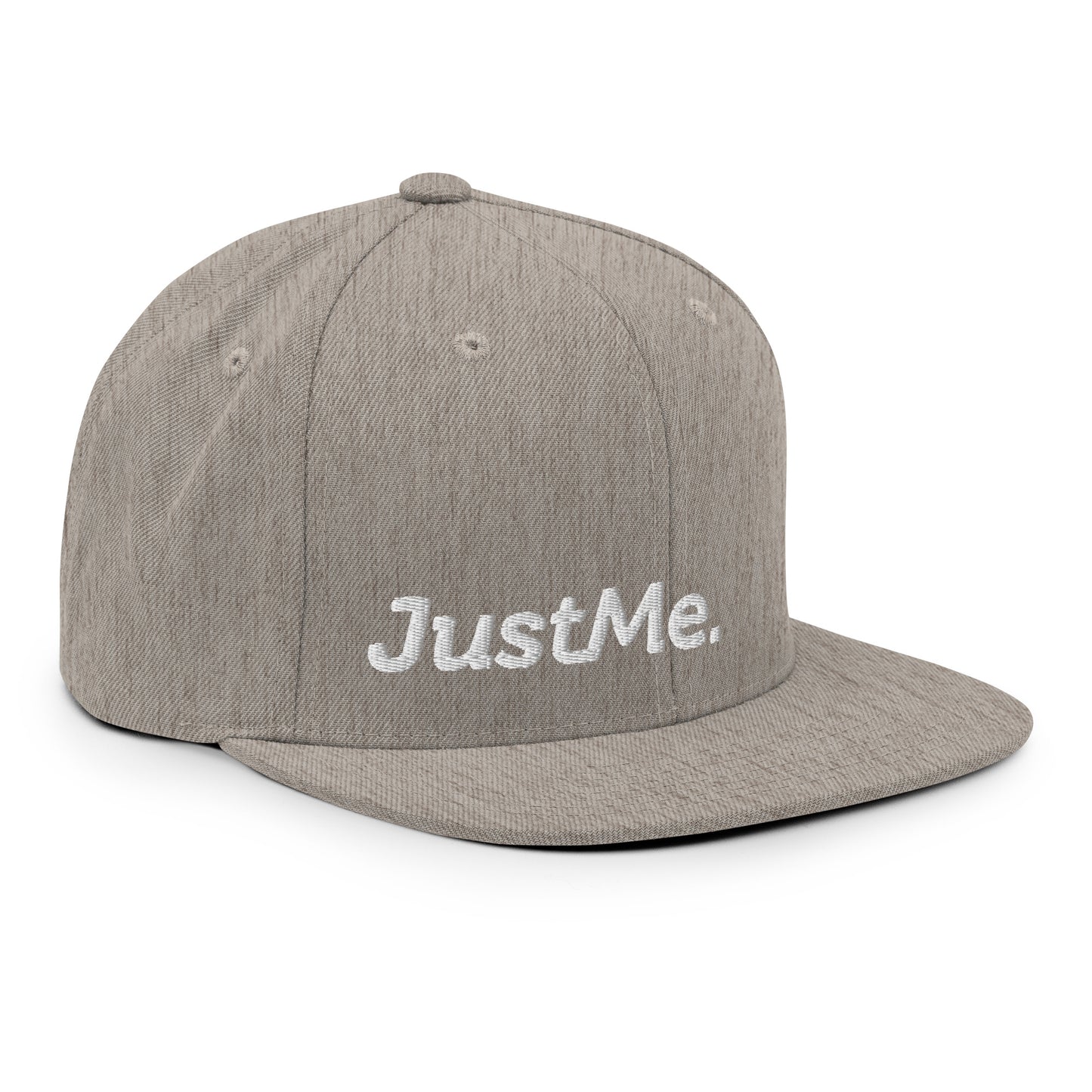 Just Me Embroidered FlexFit Snapback Baseball Cap Flat Peak Hat