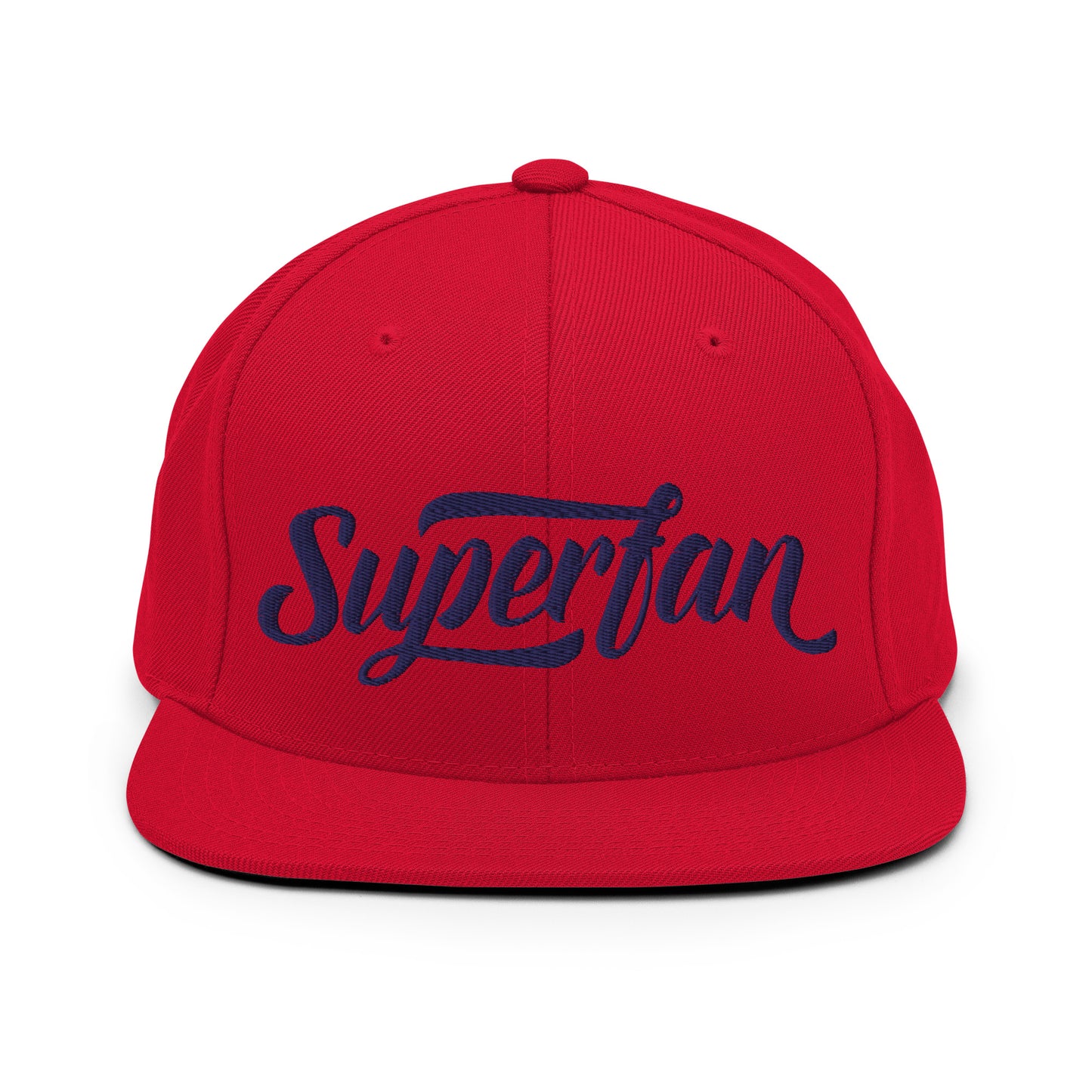 Super Fan Embroidered FlexFit Snapback Baseball Cap Flat Peak Hat