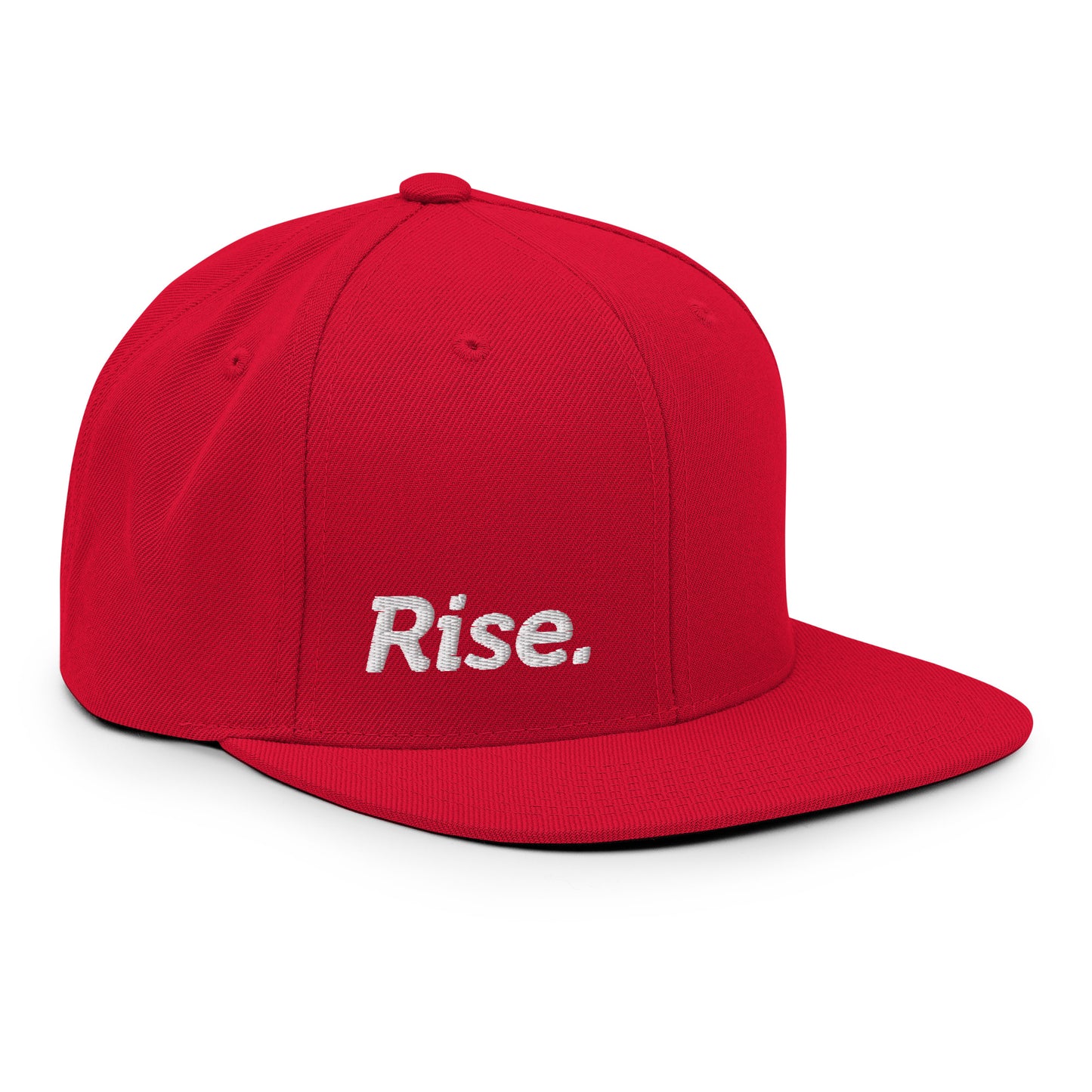 Rise Embroidered FlexFit Snapback Baseball Cap Flat Peak Hat