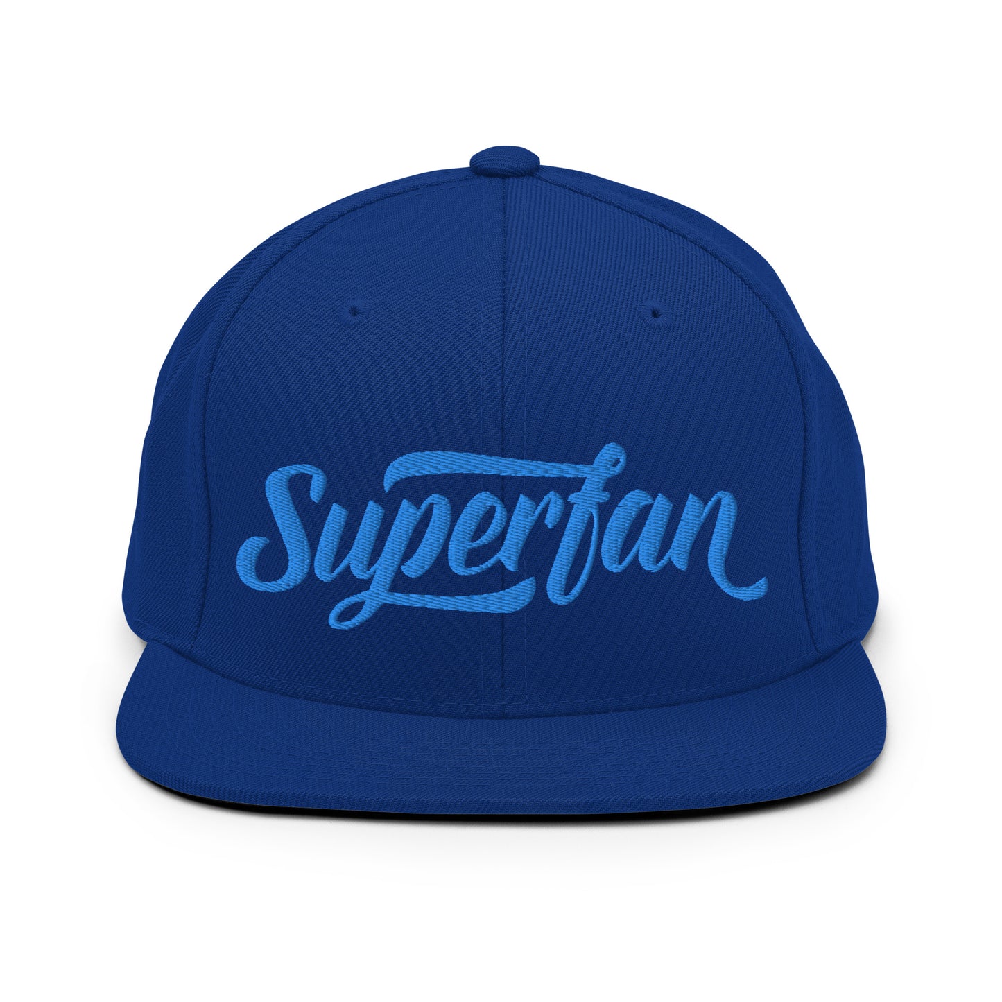 Super Fan Embroidered FlexFit Snapback Baseball Cap Flat Peak Hat