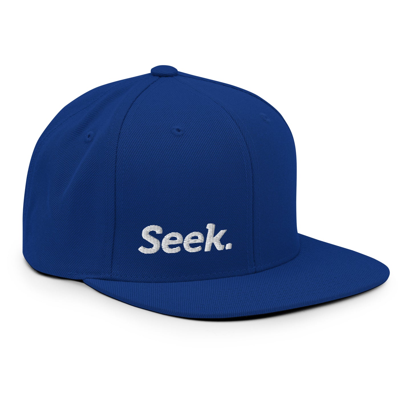 Seek Embroidered FlexFit Snapback Baseball Cap Flat Peak Hat