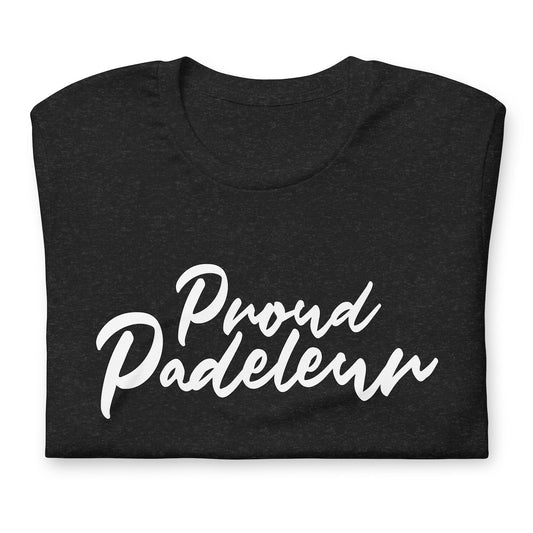 Proud Padeleur Tshirt Graphic Tee Shirt Bella + Canvas Unisex Short Sleeve T-Shirt