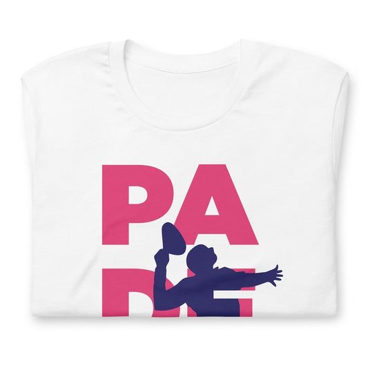 Padel Smash Pink Tshirt Graphic Tee Shirt Bella + Canvas Unisex Short Sleeve T-Shirt