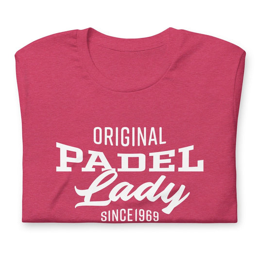 Original Padel Player Lady 1969 Tshirt Graphic Tee Shirt Bella + Canvas Unisex Short Sleeve T-Shirt
