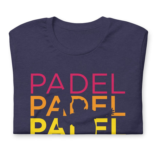 Padel Padel Padel Tshirt Graphic Tee Shirt Bella + Canvas Unisex Short Sleeve T-Shirt