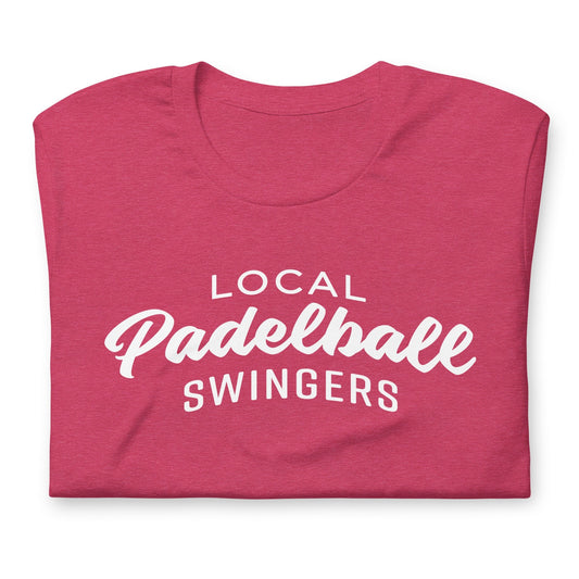 Local Padel Swingers Tshirt Graphic Tee Shirt Bella + Canvas Unisex Short Sleeve T-Shirt