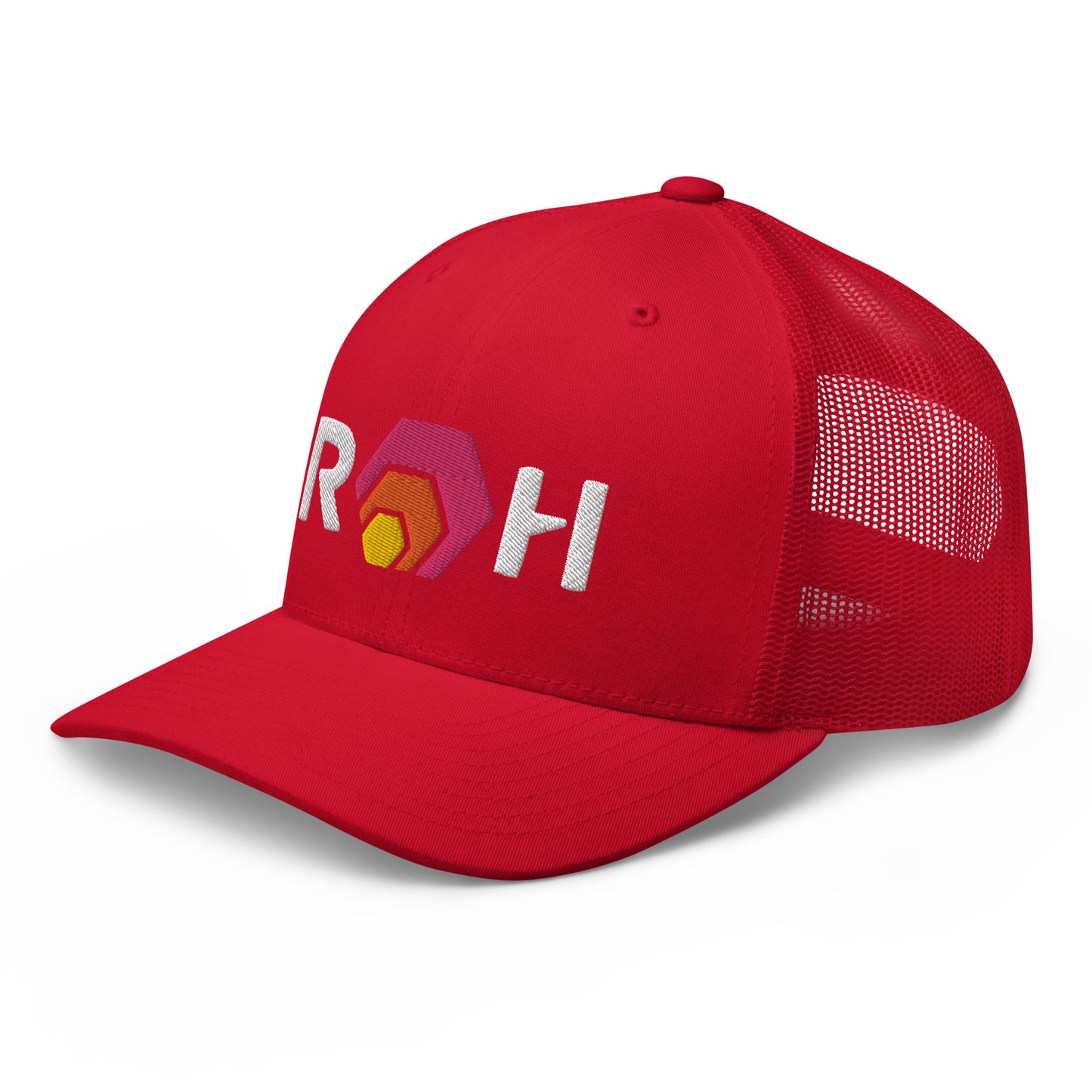 RH Hexican Pulsechain Snapback Hat Embroidered Peak Hex Crypto FlexFit Trucker Cap