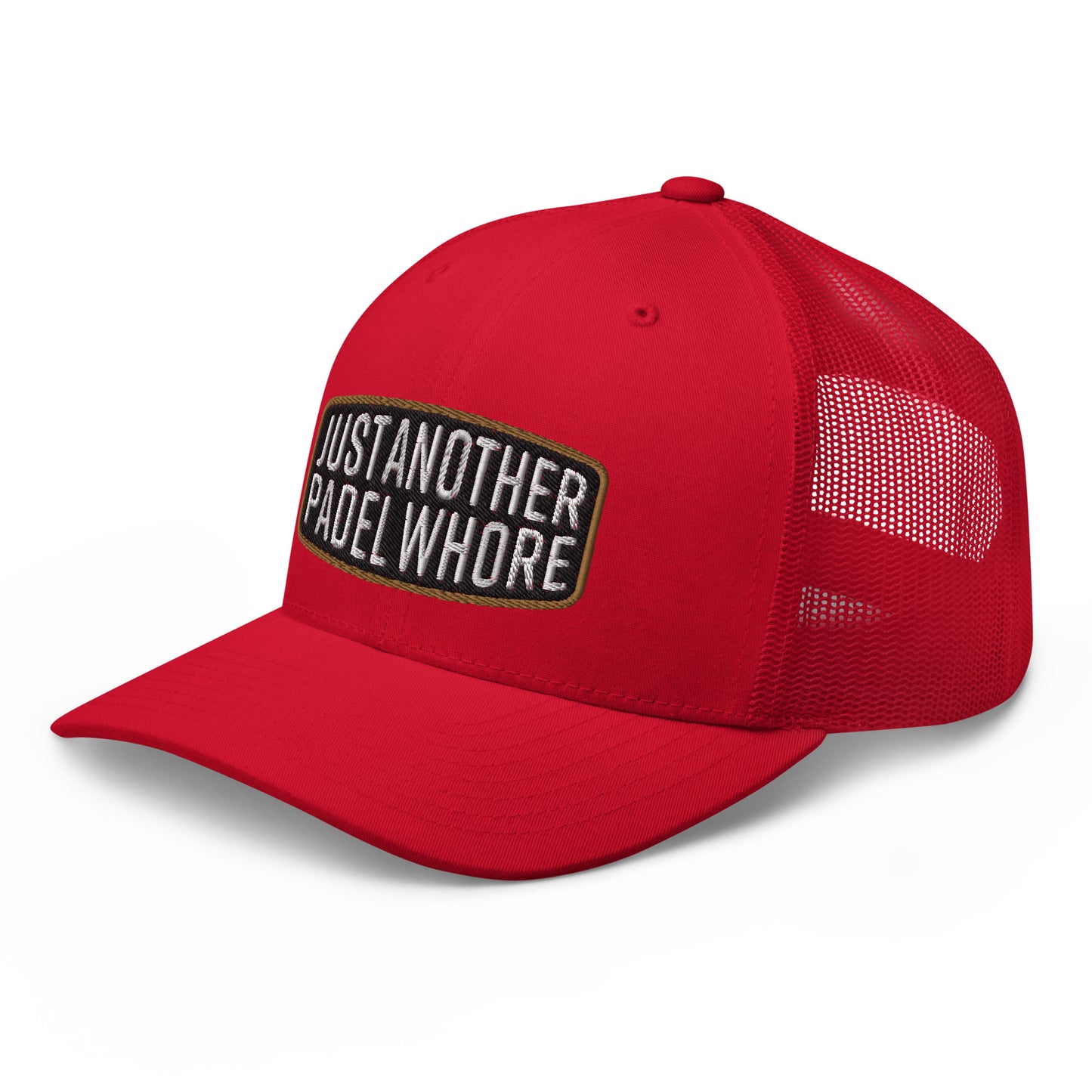 Just Another Padel Whore Embroidered Baseball Cap FlexFit Retro Trucker Hat