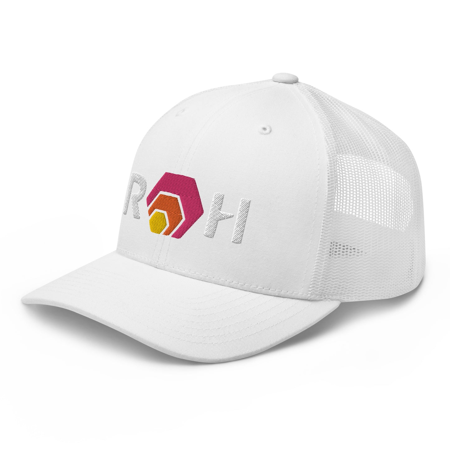 RH Hexican Pulsechain Snapback Hat Embroidered Peak Hex Crypto FlexFit Trucker Cap