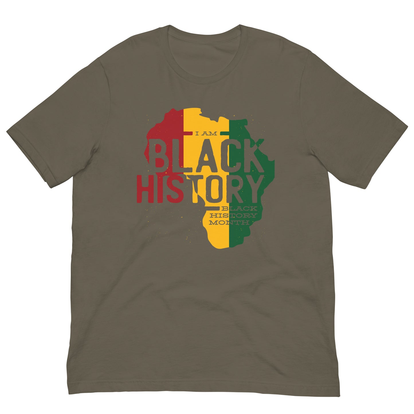 I Am Black History Month Graphic Tee Shirt Bella + Canvas Unisex Short Sleeve T-Shirt