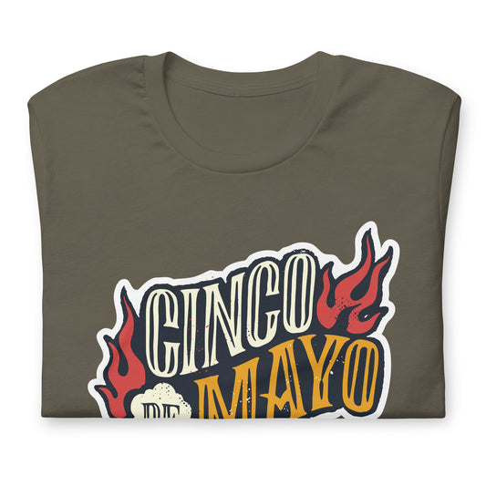 Cinco De Mayo Tshirt Mexican Graphic Tee Shirt Bella + Canvas Unisex Short Sleeve T-Shirt