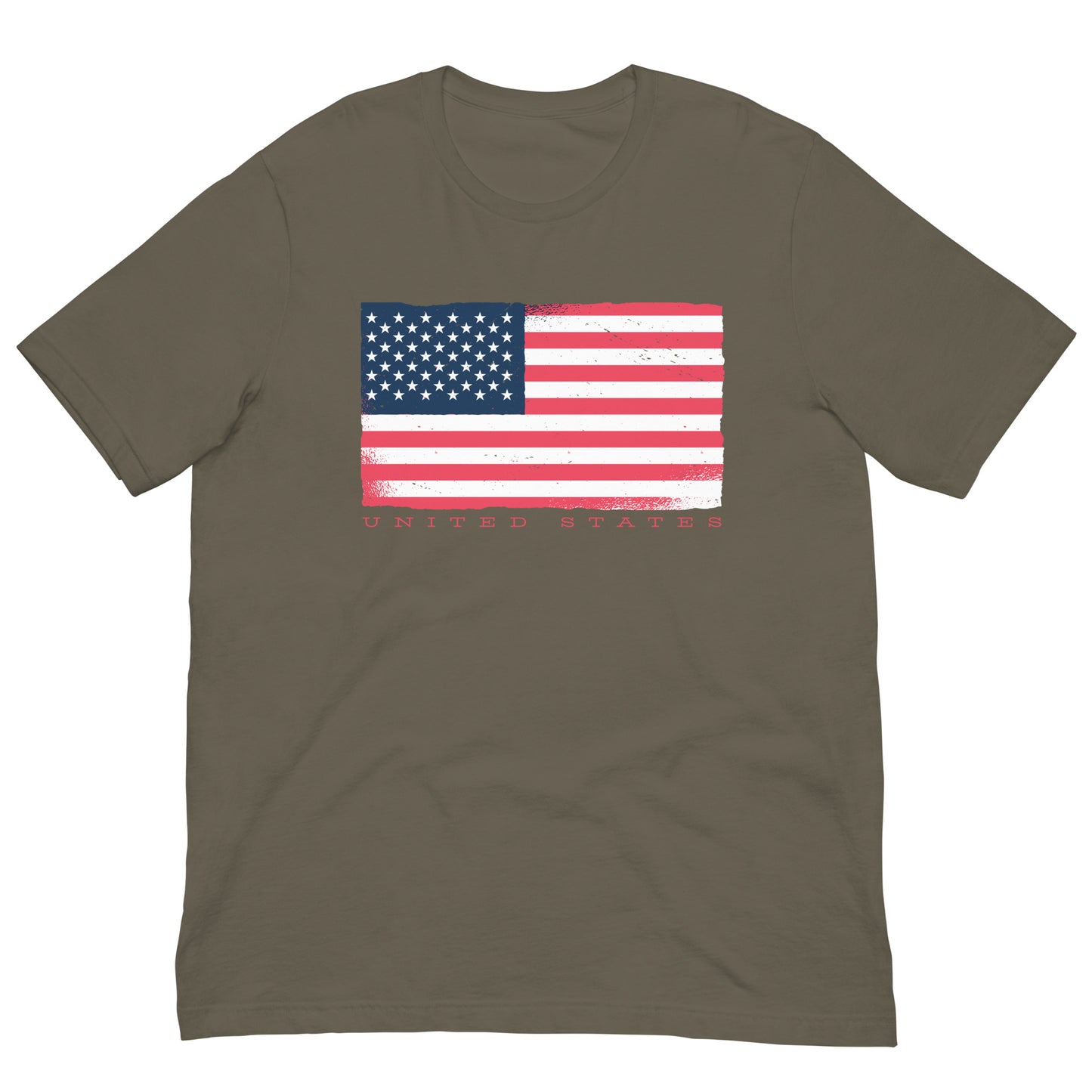 United States Flag Tee Patriotic American USA 4th of July Graphic Tee Shirt Bella + Canvas Unisex Short Sleeve T-Shirt