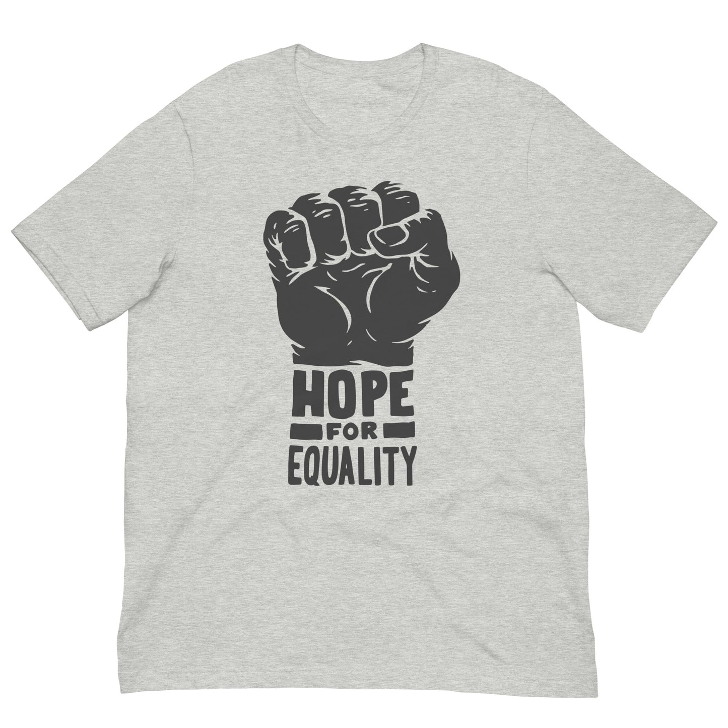 Hope For Equality Black History Month Graphic Tee Shirt Bella + Canvas Unisex Short Sleeve T-Shirt