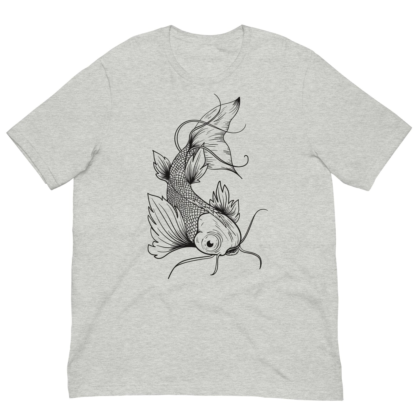 Japanese Koi Fish Tattoo Tee Graphic Shirt Bella + Canvas Unisex Short Sleeve T-Shirt