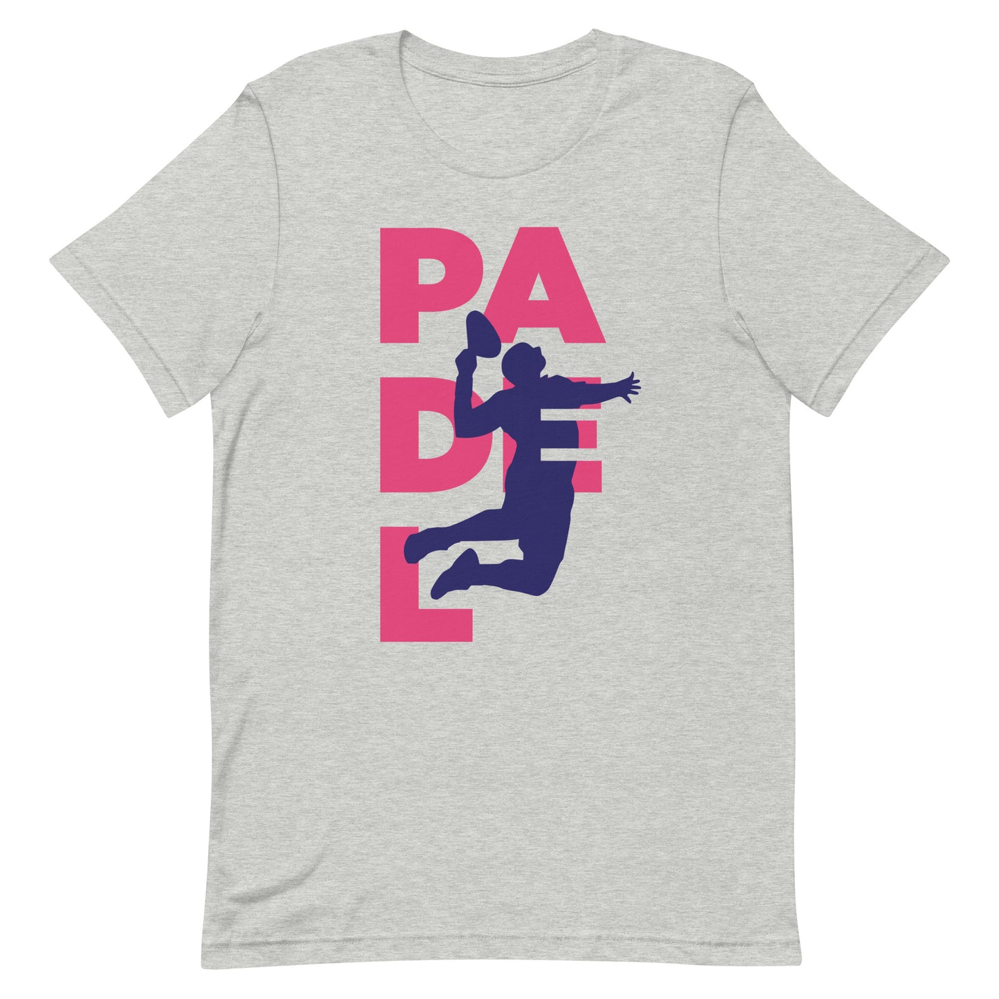 Padel Smash Pink Tshirt Graphic Tee Shirt Bella + Canvas Unisex Short Sleeve T-Shirt