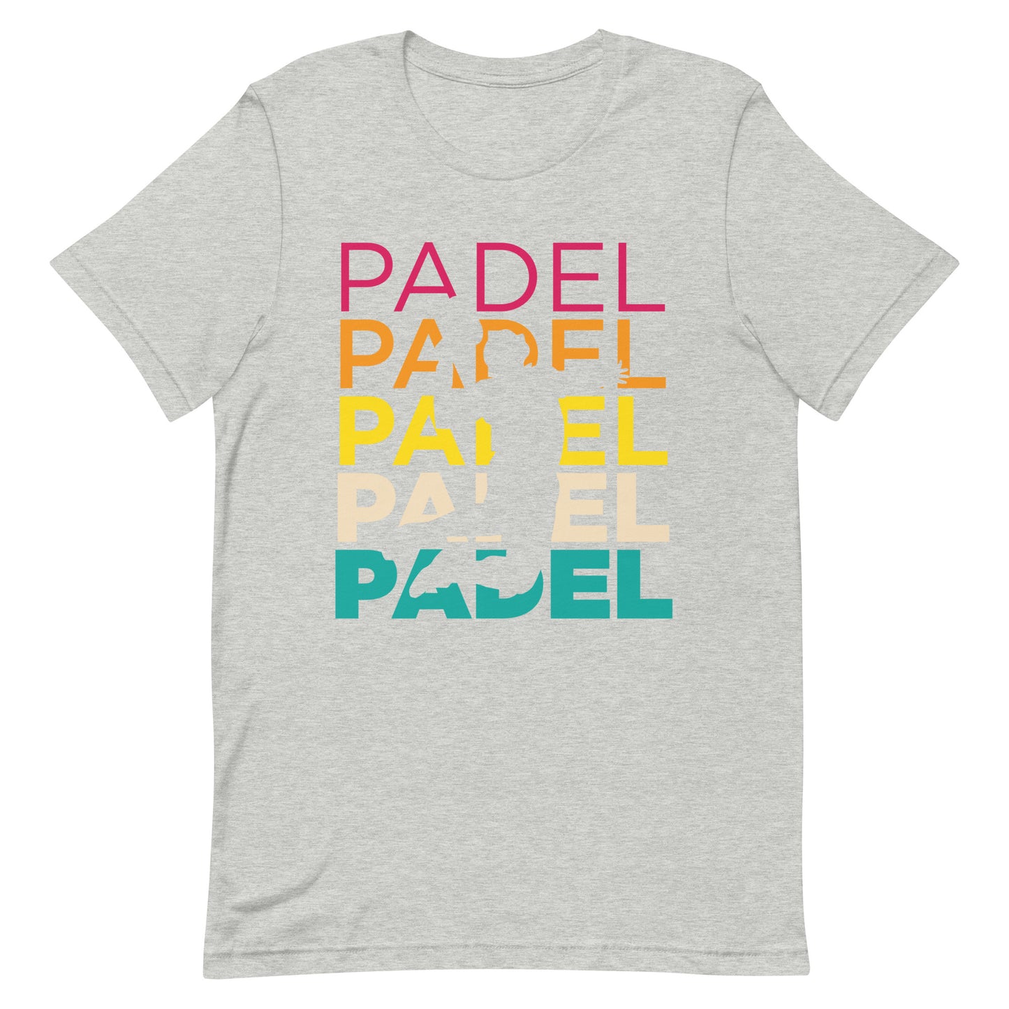 Padel Padel Padel Tshirt Graphic Tee Shirt Bella + Canvas Unisex Short Sleeve T-Shirt