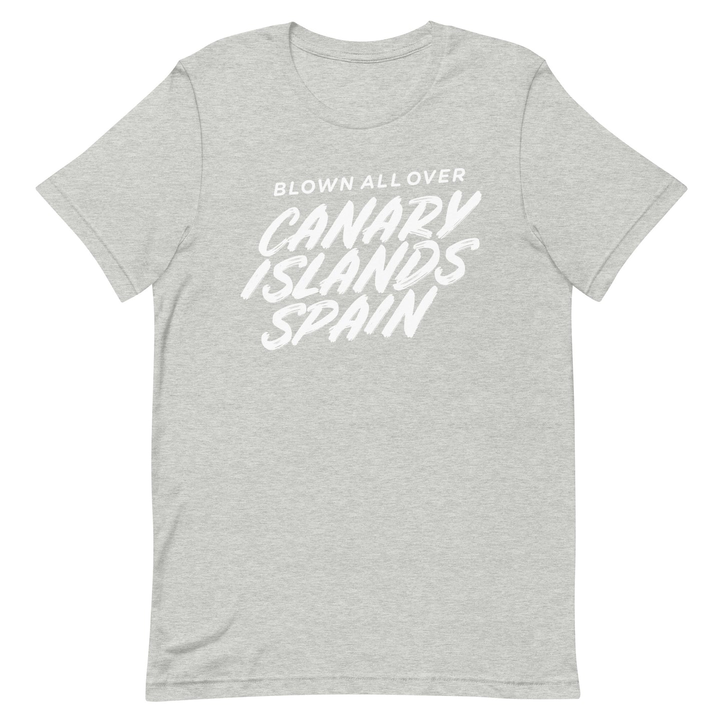 Blown All Over Canary Islands Spain Tshirt Graphic Tee Shirt Bella + Canvas Unisex Short Sleeve T-Shirt