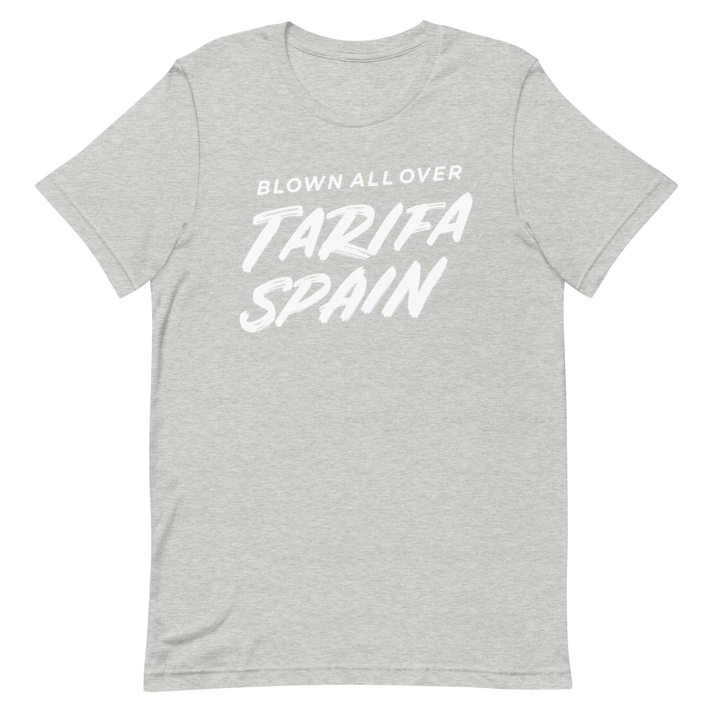 Blown All Over Tarifa Spain Tshirt Graphic Tee Shirt Bella + Canvas Unisex Short Sleeve T-Shirt