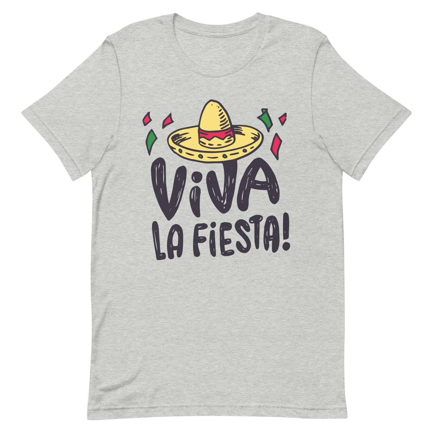 Viva La Fiesta Tshirt Cinco De Mayo Graphic Tee Shirt Bella + Canvas Unisex Short Sleeve T-Shirt