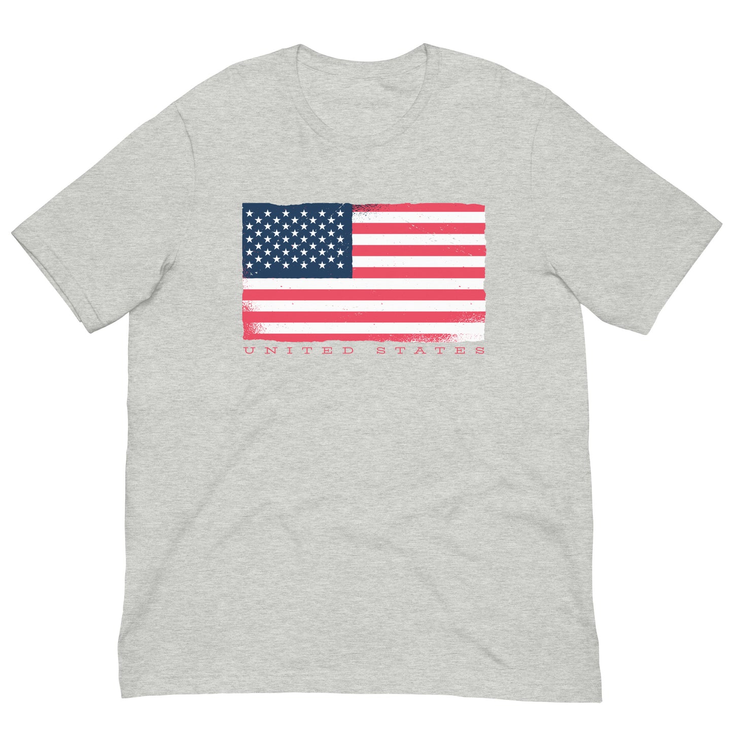 United States Flag Tee Patriotic American USA 4th of July Graphic Tee Shirt Bella + Canvas Unisex Short Sleeve T-Shirt