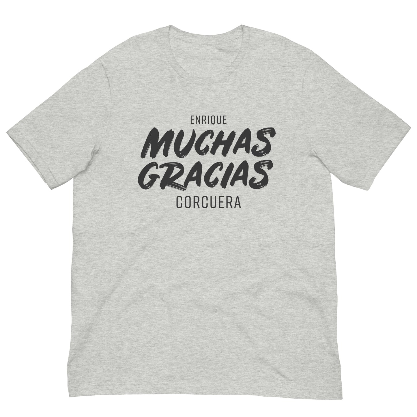 Muchus Gracias Enrique Corcuera Padel Tshirt Graphic tee Shirt Bella + Canvas Unisex Short Sleeve T-Shirt