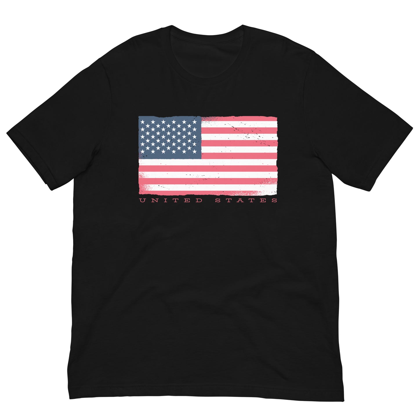 United States Flag Tee Patriotic American USA 4th of July Graphic Tee Shirt Bella + Canvas Unisex Short Sleeve T-Shirt