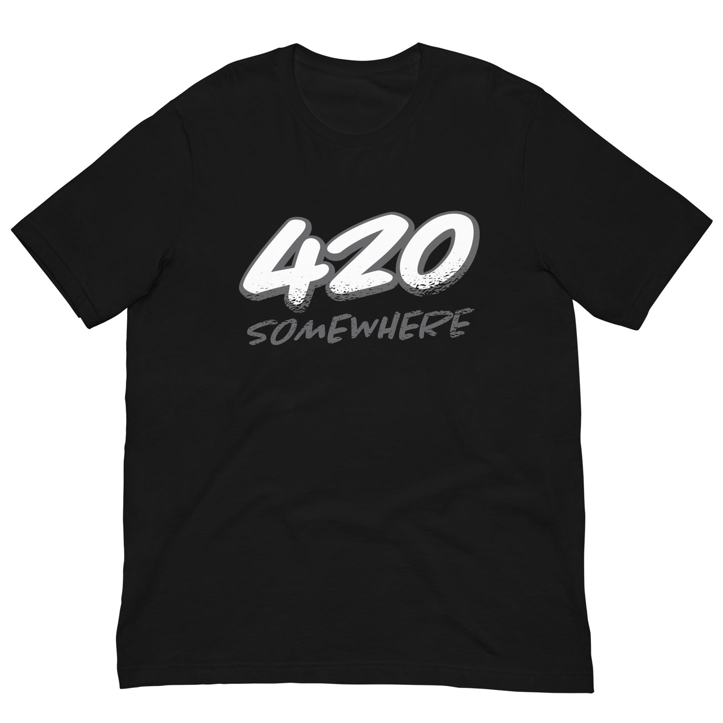 420 Somewhere Tshirt Cannabis Graphic Tee Shirt Bella + Canvas Unisex Short Sleeve T-Shirt