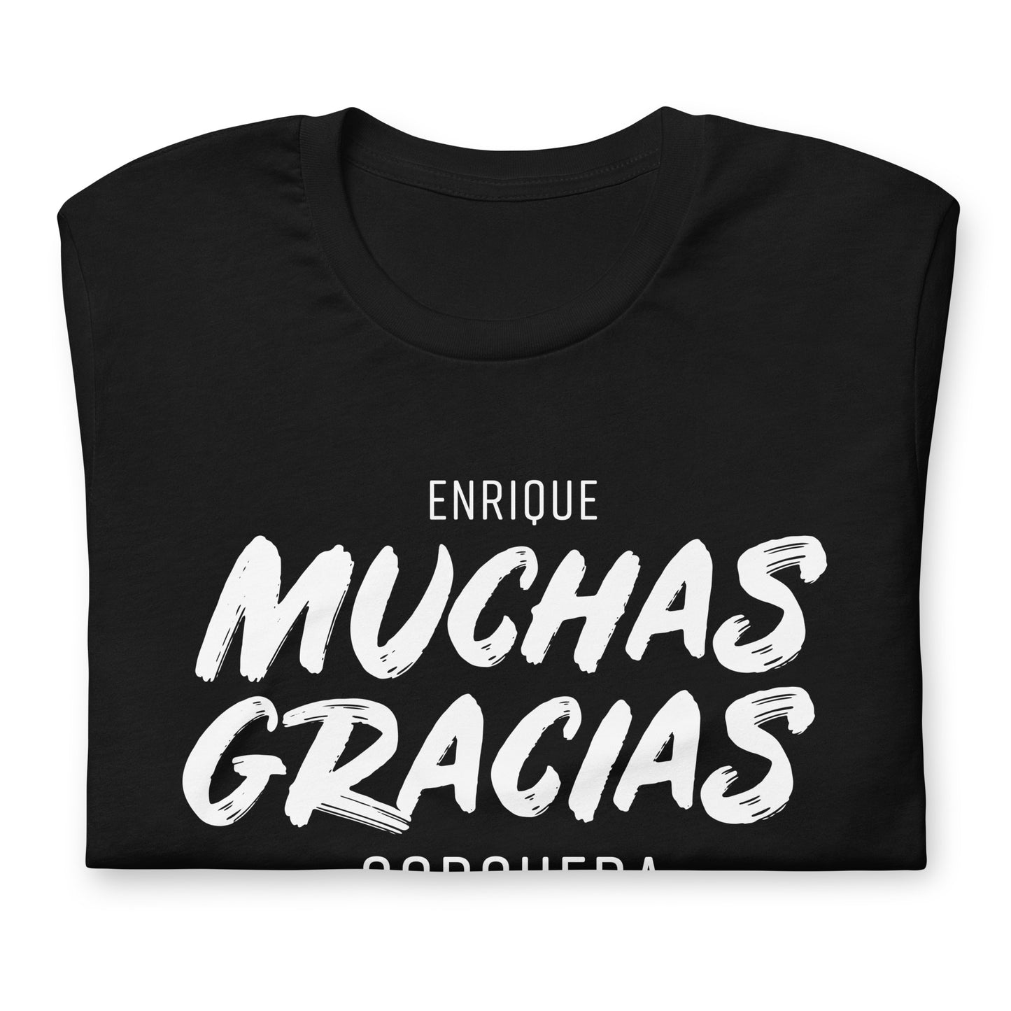 Muchus Gracias Enrique Corcuera Padel Tshirt Graphic tee Shirt Bella + Canvas Unisex Short Sleeve T-Shirt