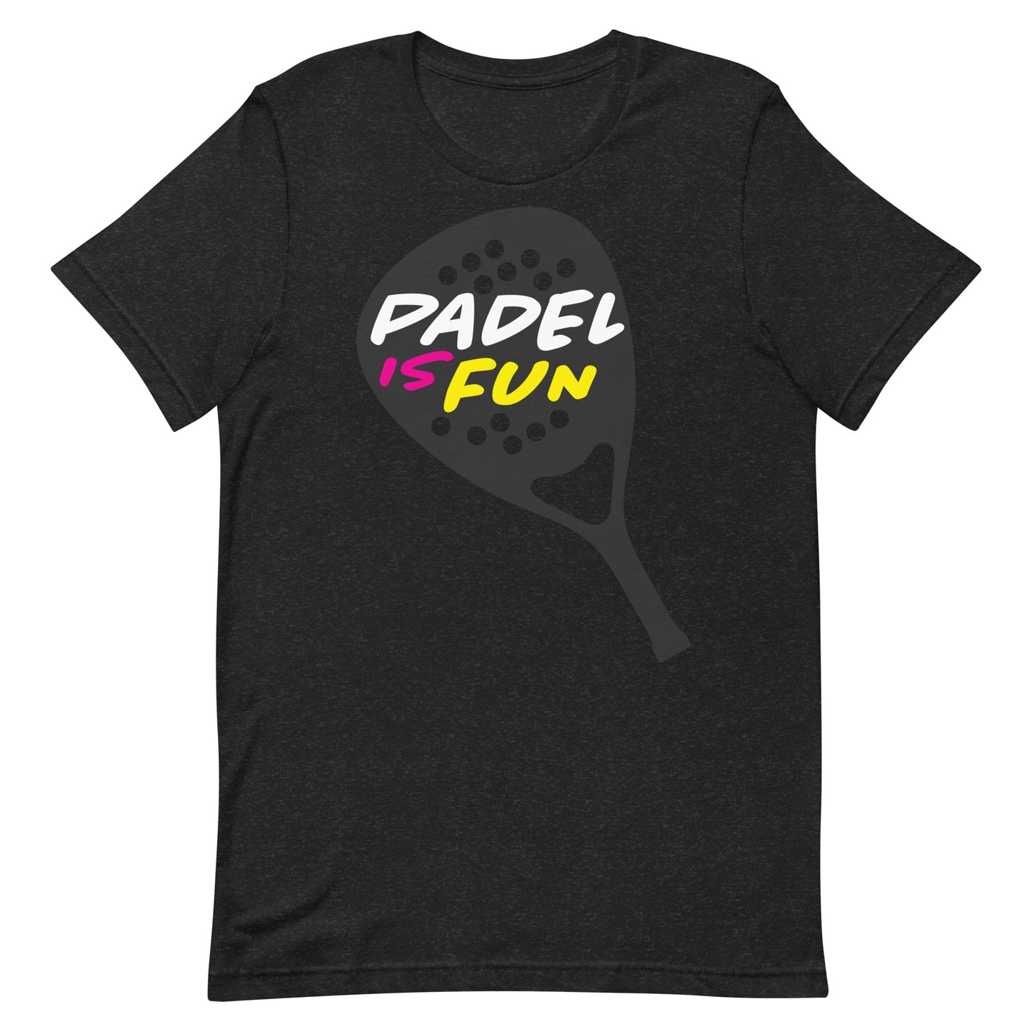 Padel Is Fun Racket Tshirt Graphic Tee Shirt Bella + Canvas Unisex Short Sleeve T-Shirt