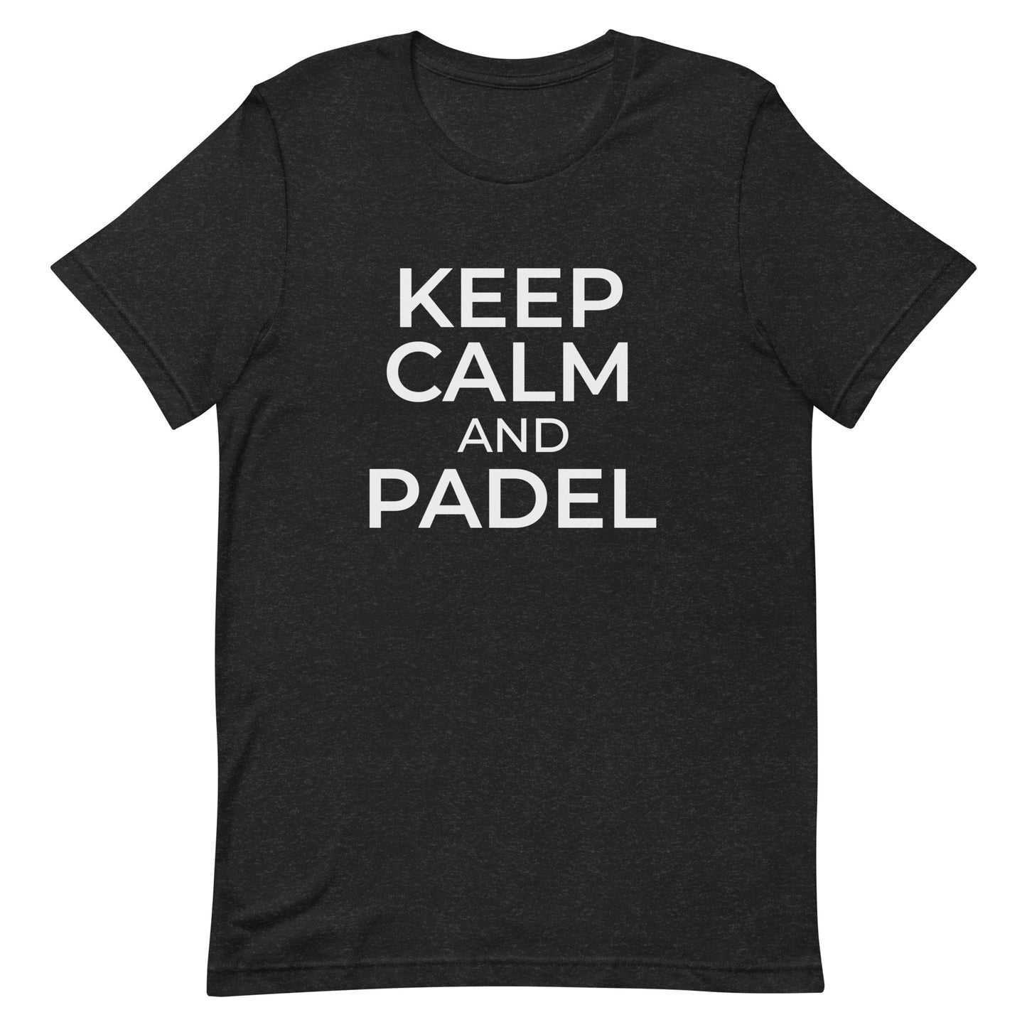 Keep Calm And Padel Tshirt Graphic Tee Shirt Bella + Canvas Unisex Short Sleeve T-Shirt