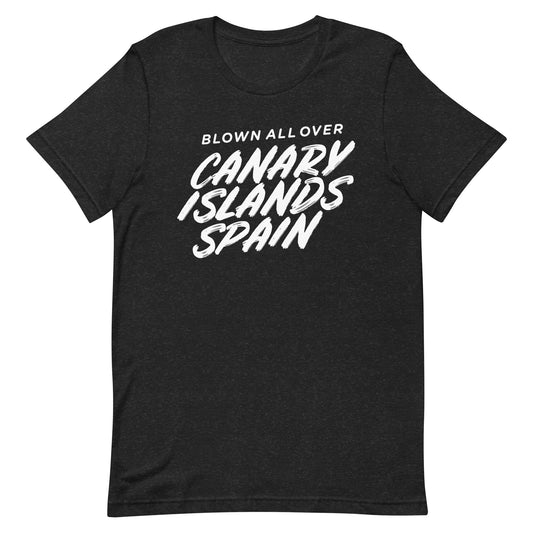 Blown All Over Canary Islands Spain Tshirt Graphic Tee Shirt Bella + Canvas Unisex Short Sleeve T-Shirt