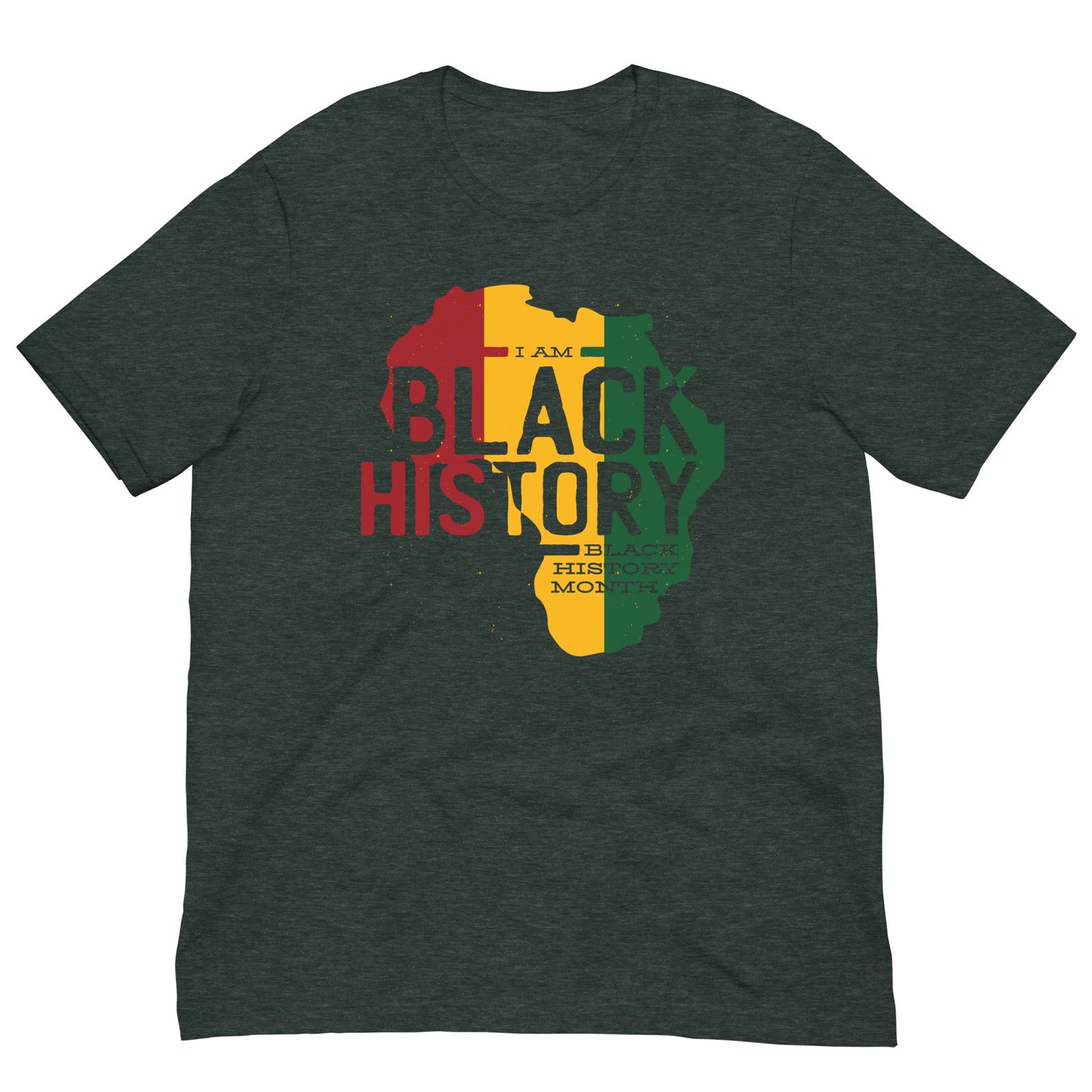 I Am Black History Month Graphic Tee Shirt Bella + Canvas Unisex Short Sleeve T-Shirt