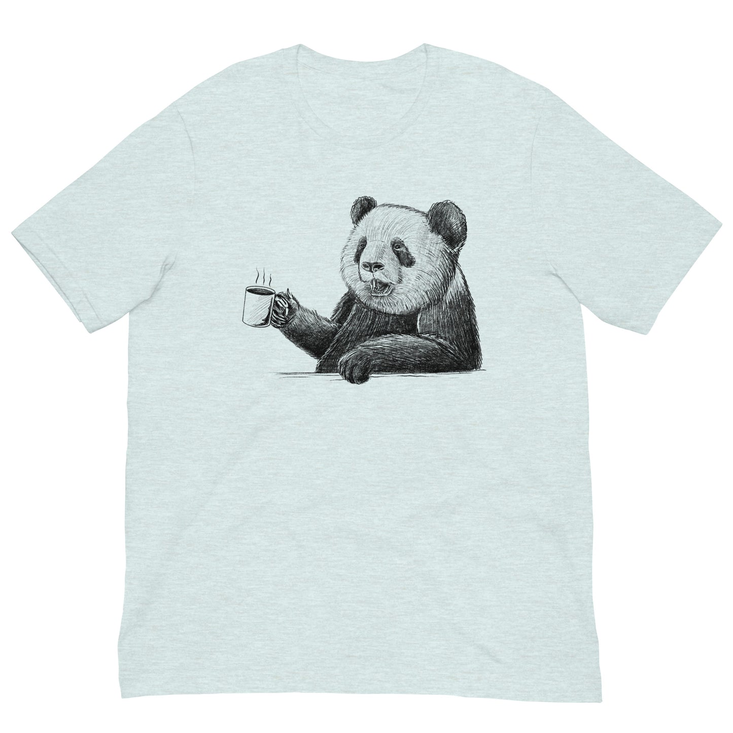 Coffee Panda Tee Graphic Shirt Bella + Canvas Unisex Short Sleeve T-Shirt